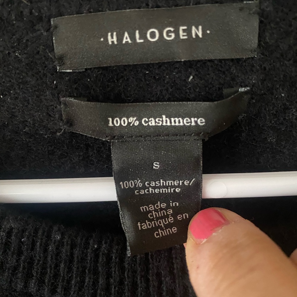 Halogen Black Cashmere Sweater - Picture 2 of 6